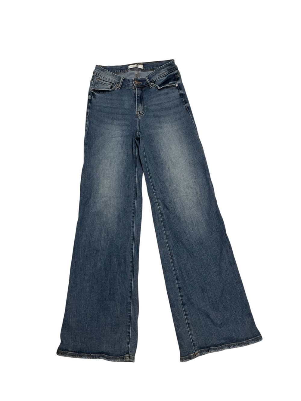 C3- Wide Leg Women's Jeans in Dark Blue - Classic High Waist size 9